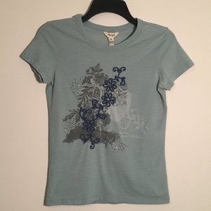 Abercrombie Short Sleeve Slate Blue Top Medium